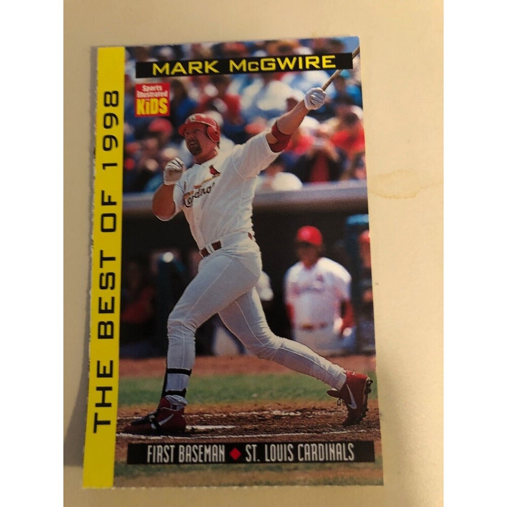 1998‎ Sports Illustrated for Kids Special The Best of 1998 Mark McGwire Card